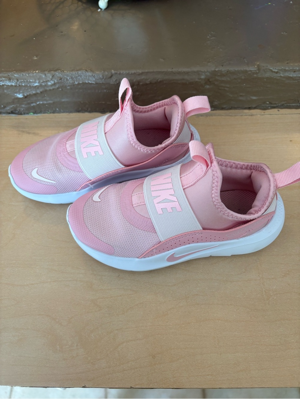 Nike Girls' Pink Slip-On Athletic Sneakers